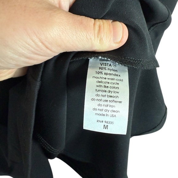 NWT Susana Monaco Off The Shoulder Skater Dress in Black Size M - Picture 11 of 12